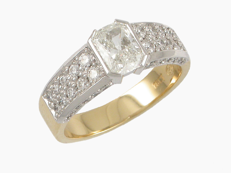Gold Diamond Engagement Ring Auckland Jewellery Rings